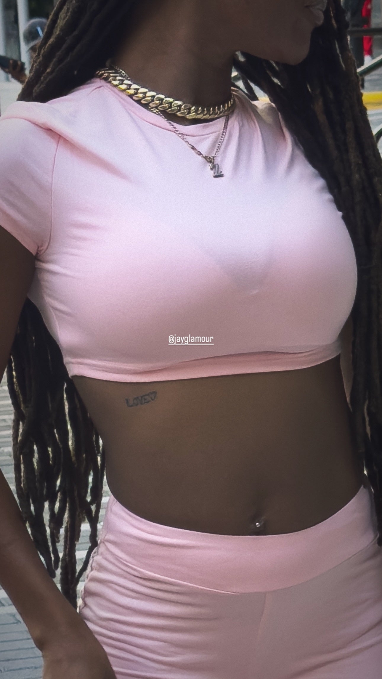 Butterfly Crop Top Track Set